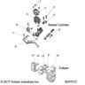 2206381 Polaris Kfull Caliper Asm New Oem