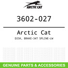 Brake-34t 3602-027 Arctic Cat Oem Textron Disk
