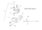 5133639 Polaris Blockthrottle Front New Oem