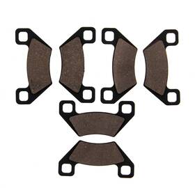 61728 Cycleatv 2009 Arctic Cat Trv 1000 Front And Rear Brake Pads Semi-metallic Pad