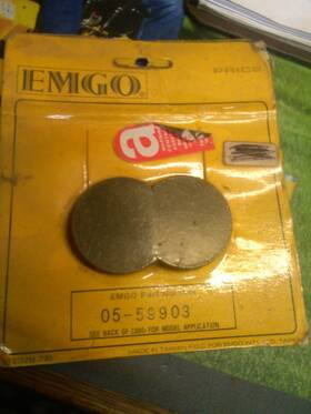 05-59903 Emgo Brake Pad Set For Snowmobile