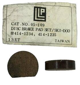 05-109 Llp 2 Pk Bombardier Snowmobile Brake Pads Fits 71-75 Models Brand