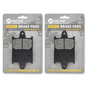 519-kpa2631d Niche Brake Pad Set For Yamaha Srx600s Srx700s Vmax 500 Rear Semi-metallic 2pack