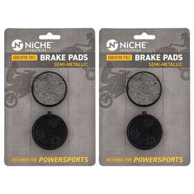 519-kpa2642d Niche Brake Pad Set For Yamaha Exciter Ii Le Venture Gt Center Semi-metallic 2 Pack