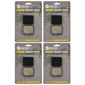519-kpa2669d Niche Brake Pad Set For Polaris Indy 400 Trail Widetrak 500 Rear Organic 4 Pack