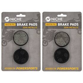 Mk1002881 Niche Brake Pad Set For Yamaha Exciter Ii Le St Sx Phazer Complete Semi-metallic