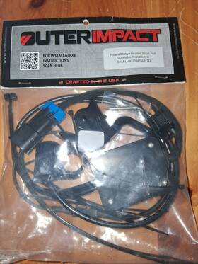 Otm-lvr-203polhtda Outer Impact Heated Adjustable Brake Lever Polaris Matryx