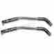 Pfb355-fbk 185-101 Straight Line Performance Skinz Protective Gear Flat Black Aluminum Front Bumper