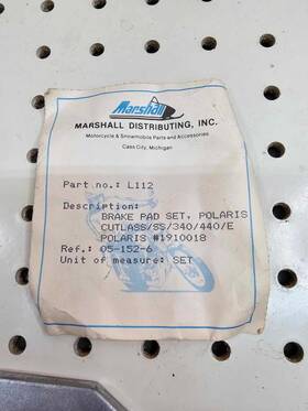 05-152-6 Spi Nos Vintage Polaris Brake Pad Set 81 82 Cutlass Ss Sport 1910019 1910018 340 440