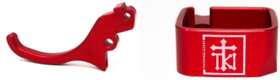 205-6205-08 Tki Brp Lynx Brake Lever And Guard Combo Ski Doo Red