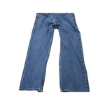 Levis 563 Jeans Mens 42X32 Blue Medium Wash Straight Leg Denim Classic Zip Fly. Fixed Price $13.99.