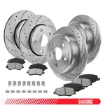 Brake Kit For Jeep Wrangler Jk Front And Rear Rotors Ceramic Pads. Fixed Price $160.99.