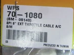 Arctic Cat Snowmobile Spi 8'' Ext Throttle Cable #SM-05145 Item #1601. Fixed Price $23.00.