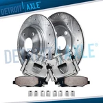 Rear Drilled Rotors Brake Calipers Pads For 2007 - 2017 Jeep Wrangler Jk. Fixed Price $214.12.