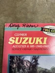 1983-1987 Suzuki ALT125 185 Atc Atv Clymer Service Manual M381 SW42A. Fixed Price $27.95.