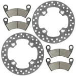 Front Brake Disc Rotor And Pads For Polaris Ranger Xp 900 2013 2014 2015-2018. Fixed Price $54.00.
