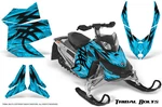 Ski-doo Rev Xp Snowmobile Sled Creatorx Graphics Kit Wrap Tribal Bolts Blue Ice. Fixed Price $299.95.