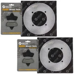 Niche Front Brake Rotor Pad Kit For Arctic Cat 1402-126 0402-882 Semi Metallic. Fixed Price $55.96.