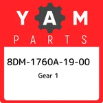 8DM-1760A-19-00 Yamaha Gear 8DM1760A1900, New Genuine Oem Part. Fixed Price $409.85.