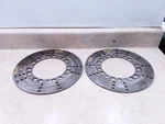 Kawasaki Spectre KZ750-N Front Wheel Brake Disc Rotor Pair 1982 Anx. Fixed Price $13.50.