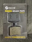 New Niche Industries Brake Pads Organic, For Power Sports, Rear Set. Fixed Price $10.00.