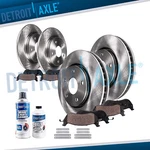 Front & Rear Brake Rotors + Ceramic Pads For 2003 2004 2005 2006 Jeep Wrangler. Fixed Price $165.92.