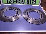 1982 - 1983 Yamaha Seca 650 Turbo Front Left Right Brake Rotor Pair. Fixed Price $49.00.