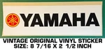 Yamaha Motorcycles Vintage Original Vinyl Decal Sticker. Fixed Price $8.00.