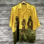 Vintage Seals Unlimited Shirt Mens 3XL Yellow Button Up Nyc Rap Hip Hop Y2K. Fixed Price $21.21.