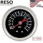 1.5" Dial Universal Fuel Pressure Gauge Liquid 0-15PSI 1/8" Npt. Fixed Price $10.80.