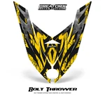 Ski-doo Rev Xp Snowmobile Hood Graphics Kit Creatorx Decals Bolt Thrower Yellow. Fixed Price $99.95.