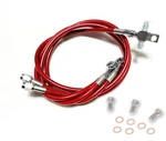 Streamline +2" Steel Braided Front Brake Lines Red Banshee 350 All Years. Fixed Price $69.95.