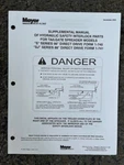 Original Vintage Rare Meyer Tailgate Spreader Series 88, 96 Supplementl Manual. Fixed Price $27.99.