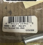 1602-937 Arctic Cat Brake Pivot Pin & Snap Ring New Oem. Fixed Price $37.95.