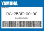 Yamaha Genuine Disc Brake Assy 1RC-2581T-00-00. Fixed Price $147.99.