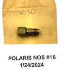 Polaris Oem Snowmobile 7052030 Brake Line Connector Brand New!. Fixed Price $10.20.